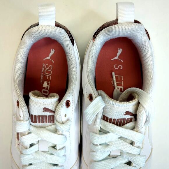 Puma Women's R78 Raw Metallics White Rose Gold Size 7.5 - Picture 7 of 10